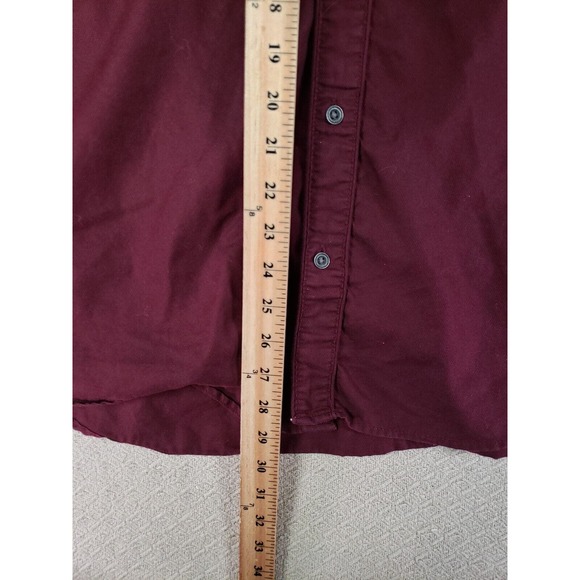 Guess Shirt Mens XL Purple Long Sleeve Button‎ Up Double Pocket Casual Wear - Picture 5 of 9